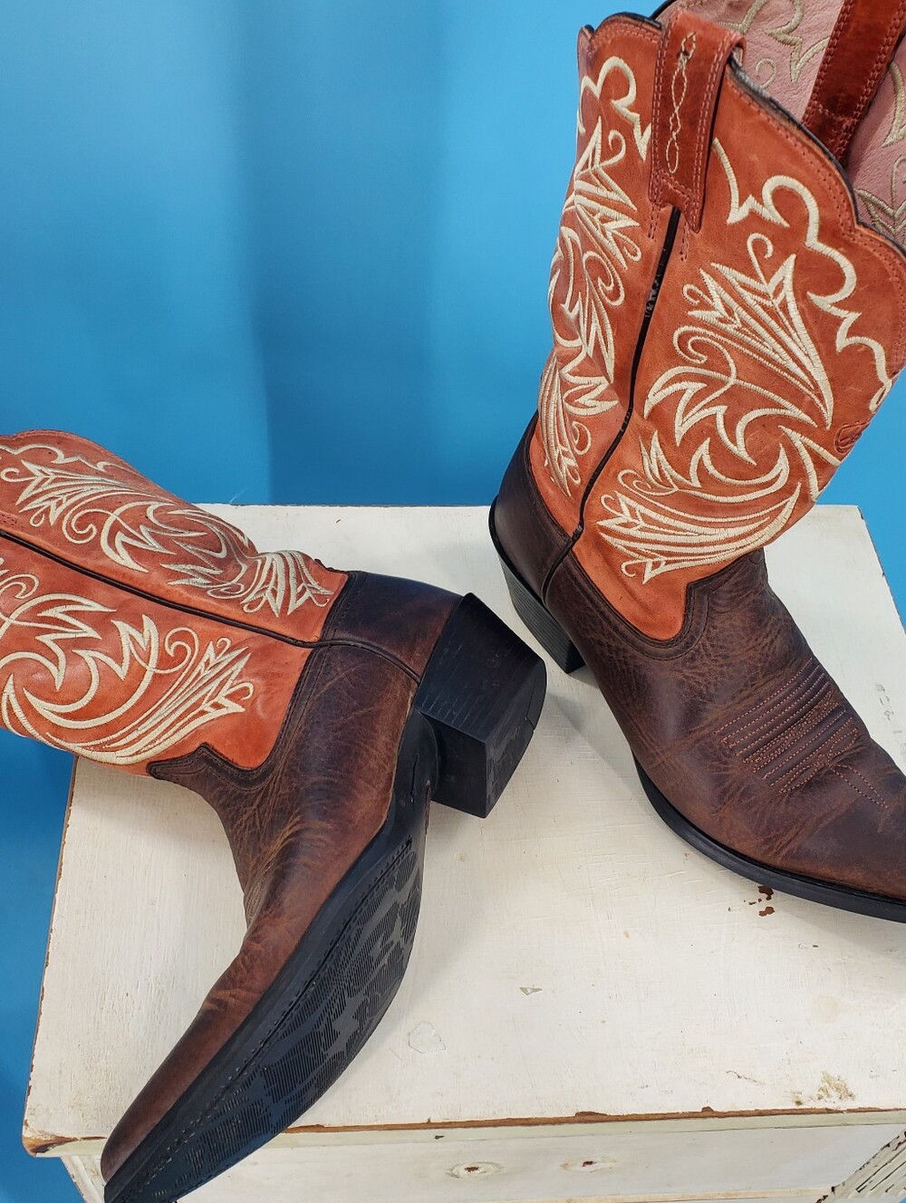 Ariat leather cowboy boots 7.5 - Picture 11 of 16